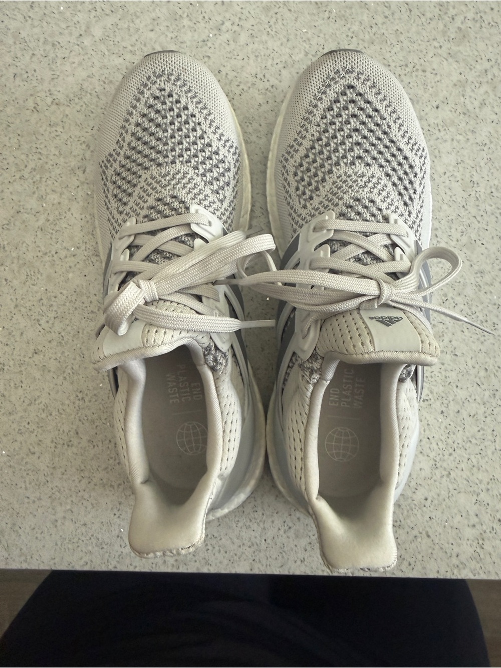 adidas Ultra Boost Grey Knit Running Sneakers Grey size 7.5 - Picture 6 of 10